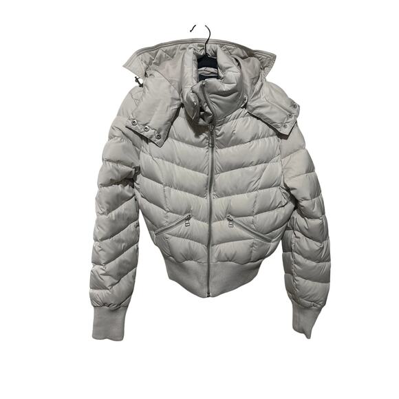 7 For All Mankind Down Filled Puffer Jacket Hooded M - Picture 1 of 4